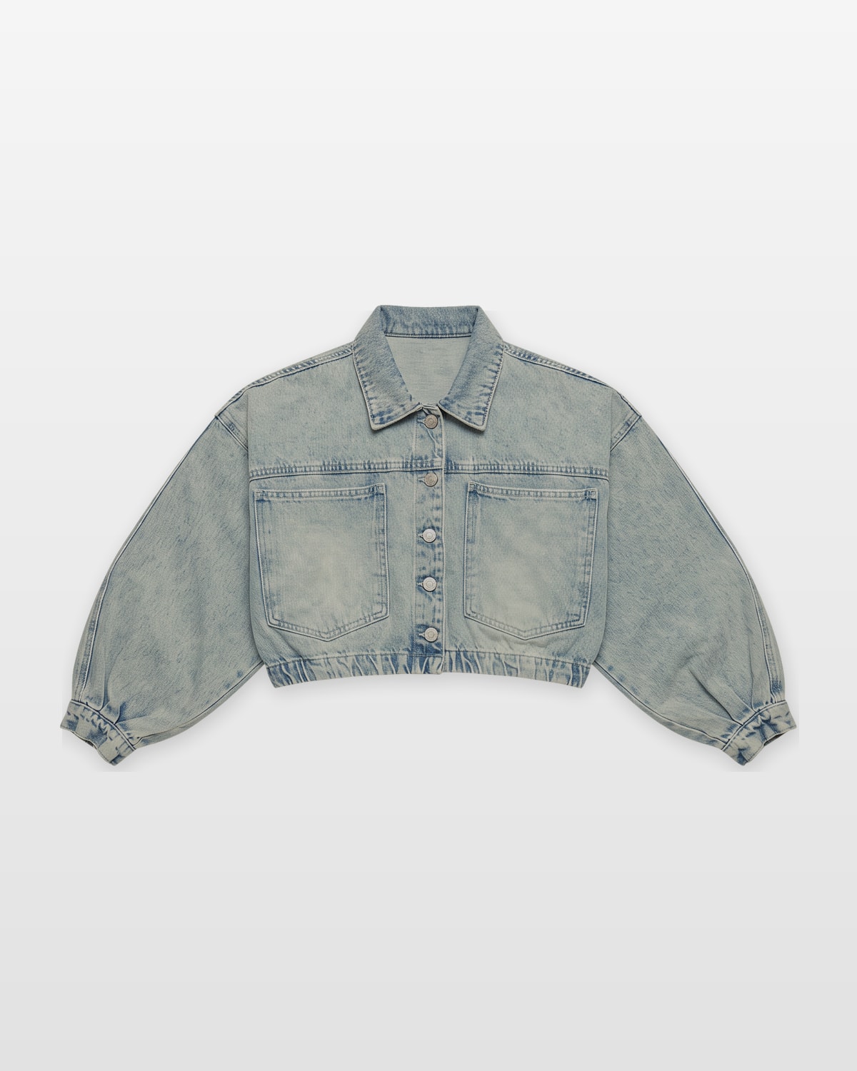 CASACA JEAN OVERSIZE · Hielo