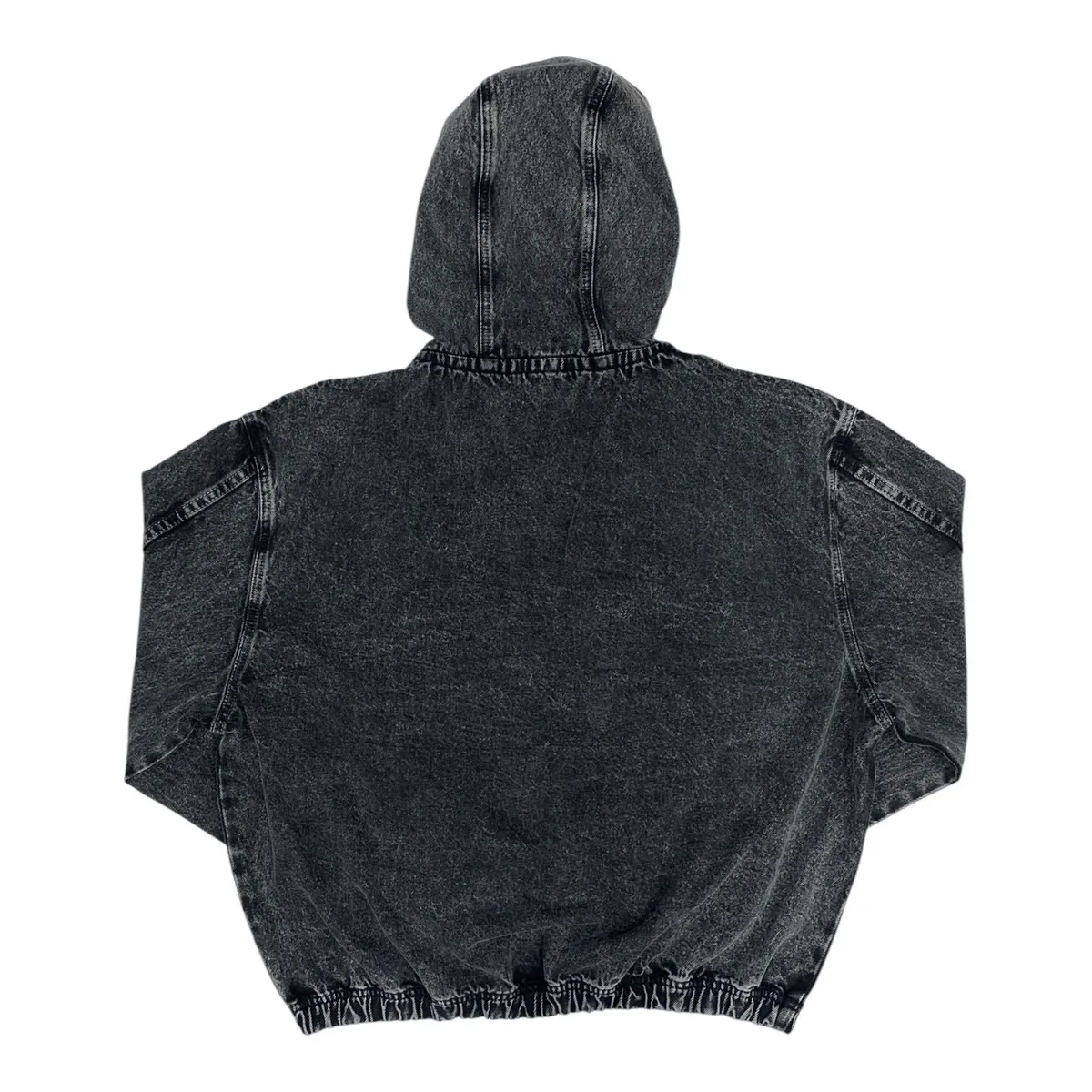 ZIPP HOODIE JEAN · Negro